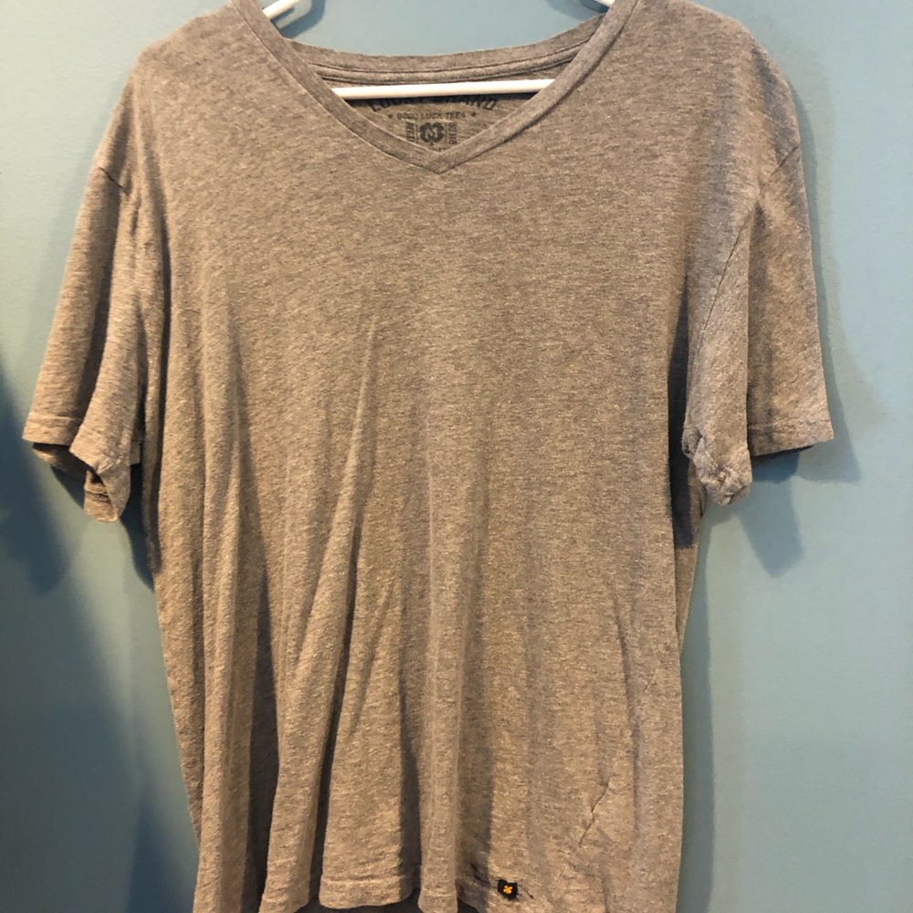 Grey Lucky Brand V-Neck
